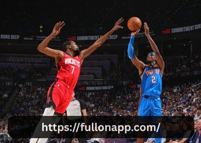 Houston Rockets Vs Oklahoma City Thunder Match Player Stats